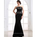 ED003 Strapless formal occassion mermaid design Lace 2018 Haute Couture Black Long women's evening dress